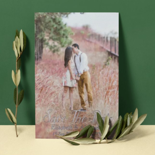 Save the Date für Hinterhof-Karte Folieneinladung (Von Creator hochgeladen)