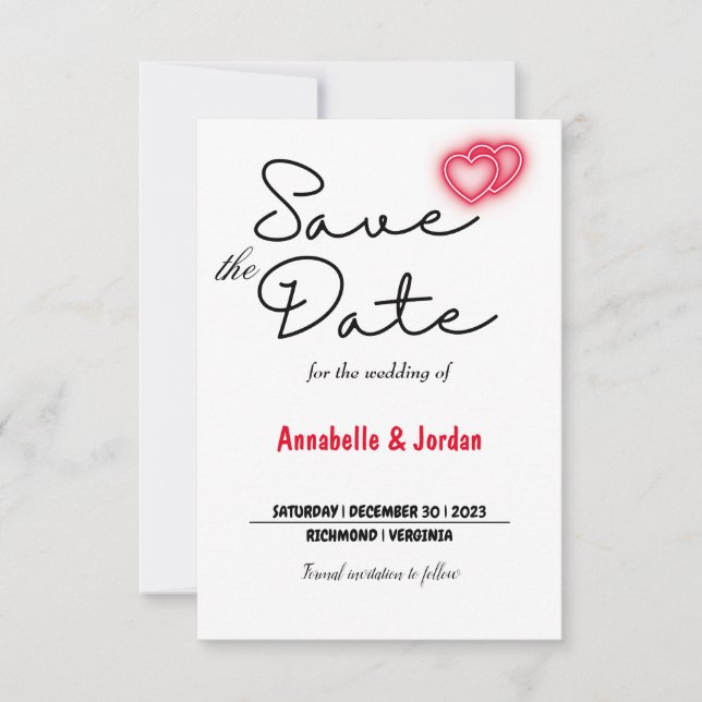 Save the Date für Hochzeiten (Vorderseite)