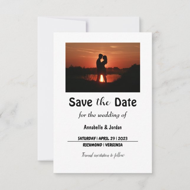 Save the Date für Hochzeiten (Vorderseite)