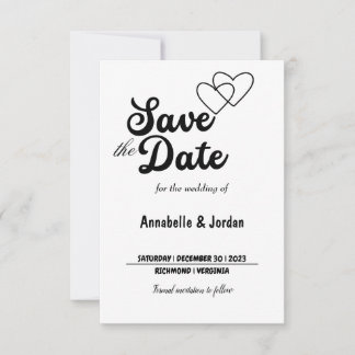 Save the Date für Hochzeiten