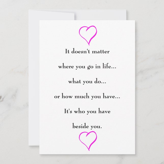 Save the Date für Hochzeiten mit Sprichwort auf Um (Vorderseite)