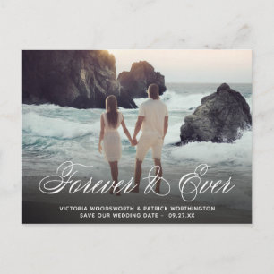 Save the Date für immer u. überhaupt Wedding Ankündigungspostkarte