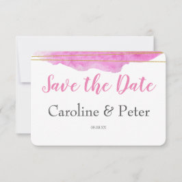 Save the Date für Rosa und Gold
