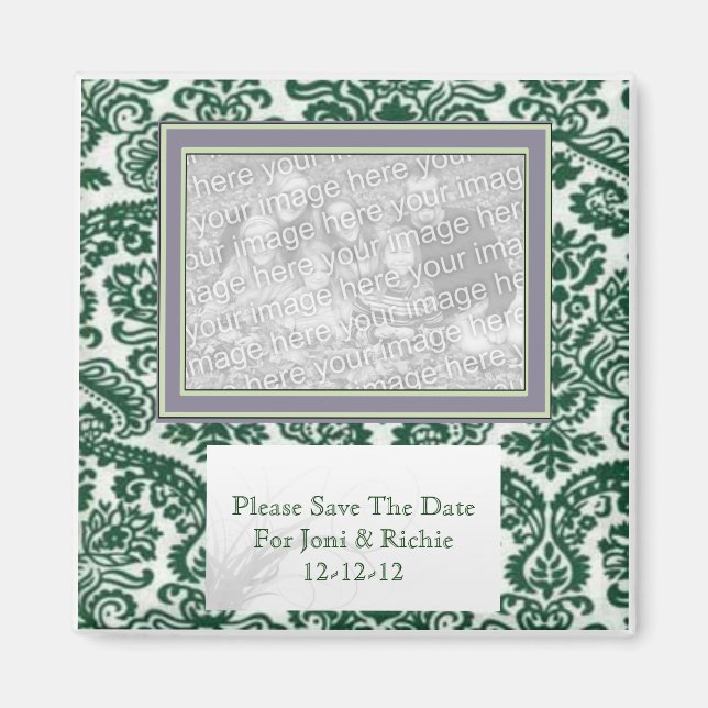 SAVE THE DATE GASTGESCHENK HOCHZEIT MAGNET (Vorne)