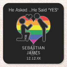 Save the Date Gay sagte "Ja Personalisiert