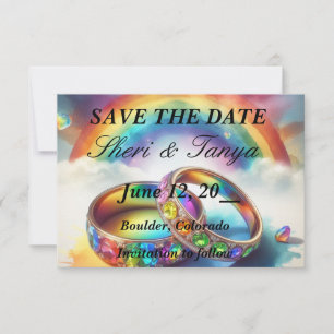 SAVE THE DATE Gay Wedding Einladung Ankündigung