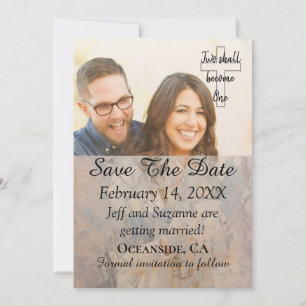 Save The Date gefilterte Foto-Ankündigung