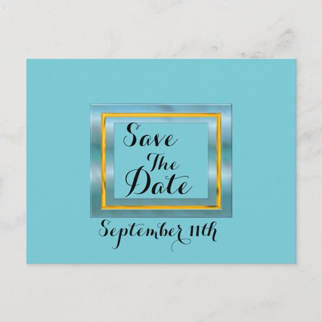 Save the Date generische Postkarte (Vorderseite)
