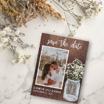 Save the Date Gipskraut Blume Foto Ankündigungspostkarte<br><div class="desc">Dieses Design kann in dem Bereich personalisiert werden, der durch das Ändern des Fotos und/oder Textes zur Verfügung gestellt wird. Sie können auch angepasst werden, indem Sie auf Vorlage personalisieren klicken und dann auf die Schaltfläche klicken, um weitere Optionen anzupassen, um die Hintergrundfarbe zu löschen oder zu ändern, Text hinzuzufügen,...</div>