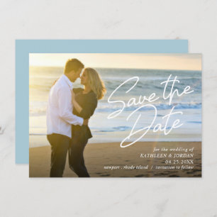 Save the Date glatte Skript-Hochzeits-Mitteilung Einladung