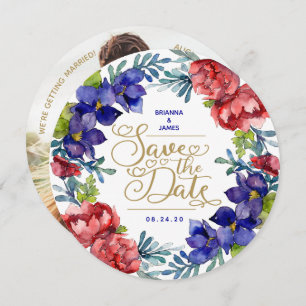 Save The Date Glück Wasserfarben Einladung