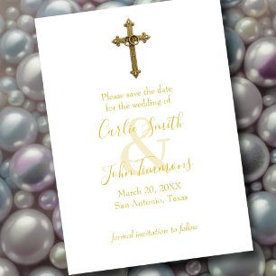 Save the Date Goldkreuz mit Hochzeitsrennen 4