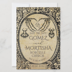 Save the Date   Goth   Dunkle akademische Einladung