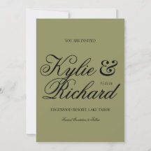 Save the Date grün Kariert