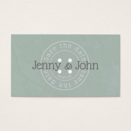 Save the Date grüne und rosa Tastenkarte