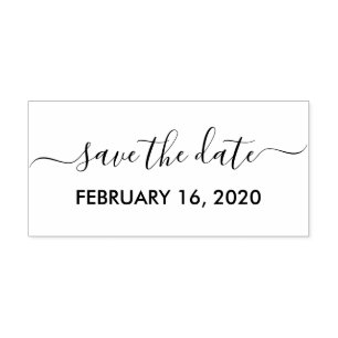 Save The Date Gummistempel
