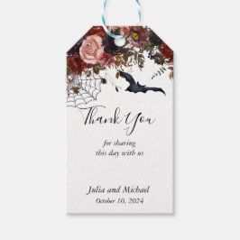 Save the Date Halloween Hochzeit im Herbst Waterco Geschenkanhänger