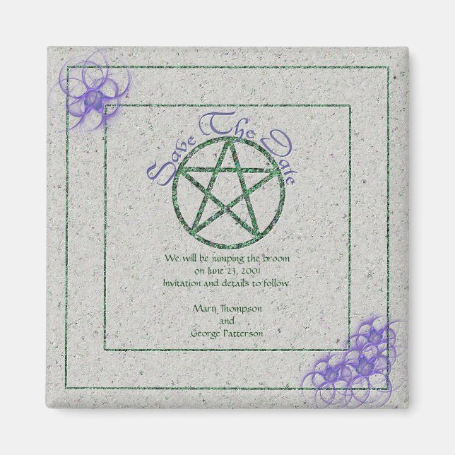Save the Date Handfasting Magnet (Vorne)