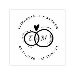 Save the Date handgeschriebene Hochzeitskautschuk- Permastempel