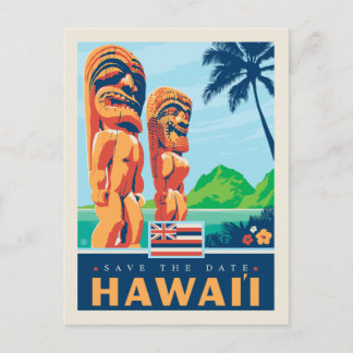 Save The Date | Hawaii Einladungspostkarte