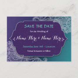 Save the Date Henna Style Jewel Wedites