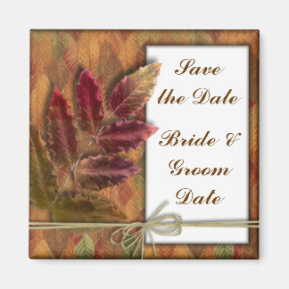 Save the Date Herbsthochzaubermagnete Magnet