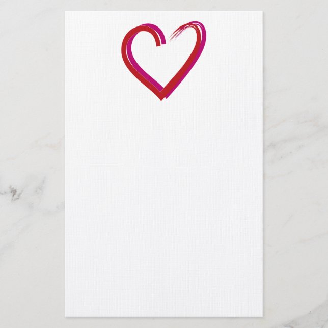 Save the Date/Herz Briefpapier (Vorderseite)