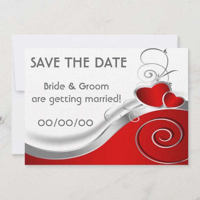 Save the Date: Herz Date (Vorderseite)