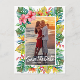 Save the Date Hochzeit | Foto Tropische Postkarte