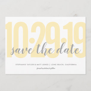 Save the Date, Hochzeit, gelb Save The Date