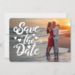 Save the Date Hochzeit Handgeschriebene Skriptsc Einladung