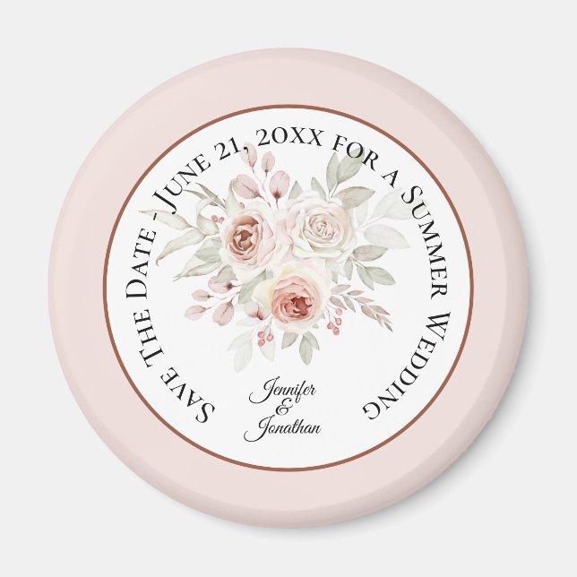 Save the Date Hochzeit Magnet (Vorne)