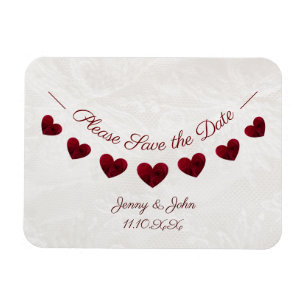 Save the Date Hochzeit oder Jahrestag Magnet