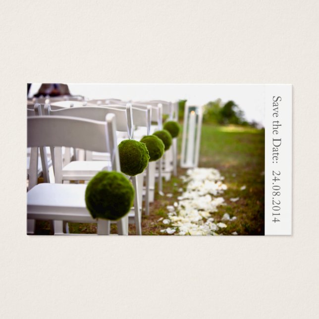 Save the Date Hochzeit - Visitenkarte (Vorderseite)