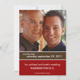 Save the Date Hochzeitankündigungen {Farbblock}