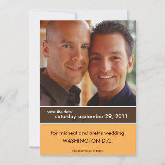 Save the Date Hochzeitankündigungen {Farbblock}