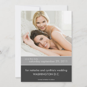 Save the Date Hochzeitankündigungen {Farbblock}