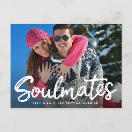 Save the Date Hochzeithandgeschriebene Script-Foto Postkarte