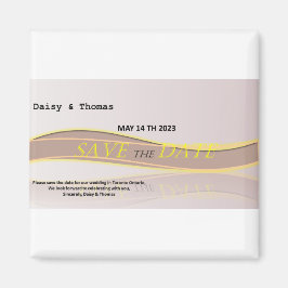 Save the Date Hochzeitsankündigung Magnet