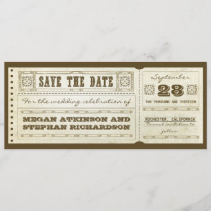 Save the Date Hochzeitskarten für Jahrgänge