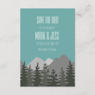 Save the Date Hochzeitskartentreppen und -gebirge