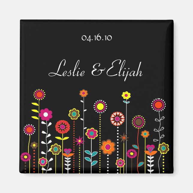 Save the Date - Hochzeitsmagnet Magnet (Vorne)