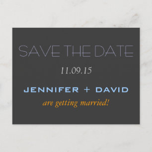 Save the Date Hochzeitspostkarte Ankündigungspostkarte