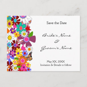 Save the Date - Hochzeitspostkarte Ankündigungspostkarte