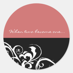 Save the Date - Hochzeitsticker Runder Aufkleber