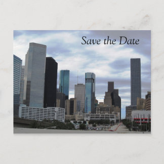 Save the Date - Houston - Postkarte