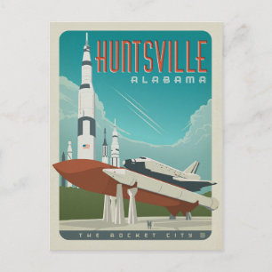 Save The Date   Huntsville, AL Ankündigungspostkarte