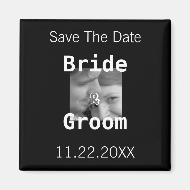 Save the Date Ihr Foto Magnet (Vorne)