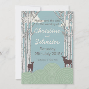 Save the Date im Wald