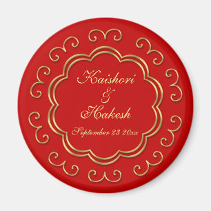Save the Date Inspirierte Indianer / Gastgeschenk  Magnet